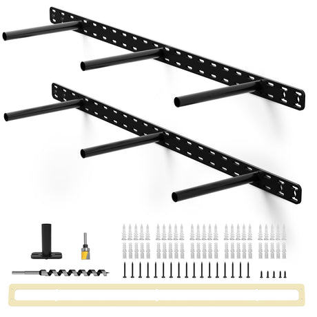 Craftersmark 2pcs Floating Shelf Hardware Heavy Duty Hidden Shelf Brackets Support,Wall Mounting Invisible Floating Shelves Bracket (34" x 6" x 1.5") Craftersmark