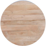 Meridian Furniture Oakhill Collection Modern | Contemporary Round White Oak Finish Coffee Table, 36" W x 36" D x 16" H, Brown Meridian Furniture