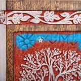 STAR INDIA CRAFT SIC Rosewood Hand Engraved Urn for Human Ashes Adult Female & Male or Pets, Peaceful Funeral Keepsake Decorative Wooden Box, Burial STAR INDIA CRAFT