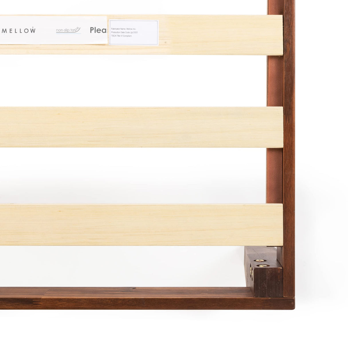 Mellow 12" Solid Wood Platform Bed Frame with Classic Wooden Slat (No Box Spring Needed), King, Espresso Mellow