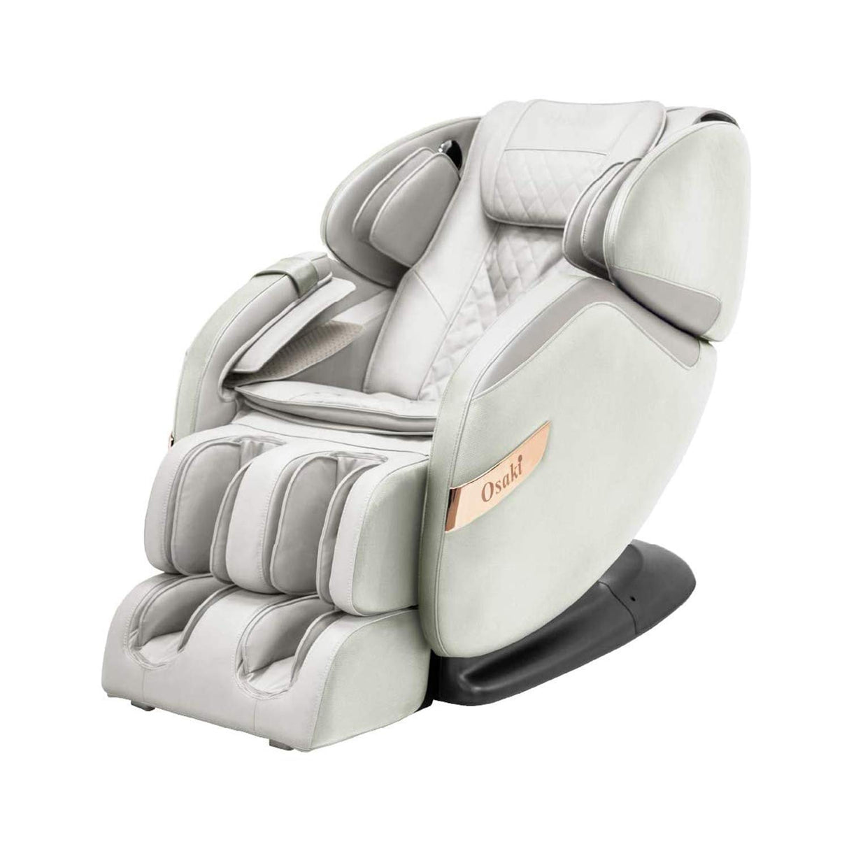 Osaki OS-Champ | Cream & Taupe | 2 Stages Zero Gravity | 18 Air Bag Full-Body Massage Chair | Lumbar Heating | Foot & Calf | 5 Auto Massage Programs | Bluetooth Speaker | Space Saving | Polypropylene Osaki