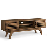 Modway Render 46" Mid-Century Modern Low Profile Media Console TV Stand, 46 Inch, Walnut Modway