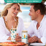 WHEATHUSK 20 Pack Sublimation Glass Cups Frosted 16oz Blanks Sublimation Borosilicate Glasses Tumbler with Bamboo Lids and Straws for Beer, Juice, Soda, Iced Coffee, Drinks WHEATHUSK