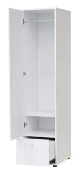 Kings Brand Furniture - Corry Wardrobe Armoire Storage Closet, White Kings Brand Furniture