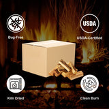 Old Potters Kiln Dried Firewood - Cherry, 1100 Cu. in, 16-18 Logs ~ 8" x 2.5" Logs. Solo Stove and Cooking Wood for Grilling, Smoking, and Firepits, Cherry. Old Potters