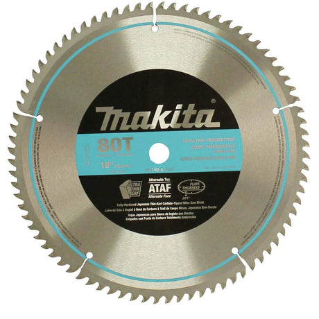 Makita A-93681 10-Inch 80 Tooth Micro Polished Mitersaw Blade Silver Makita