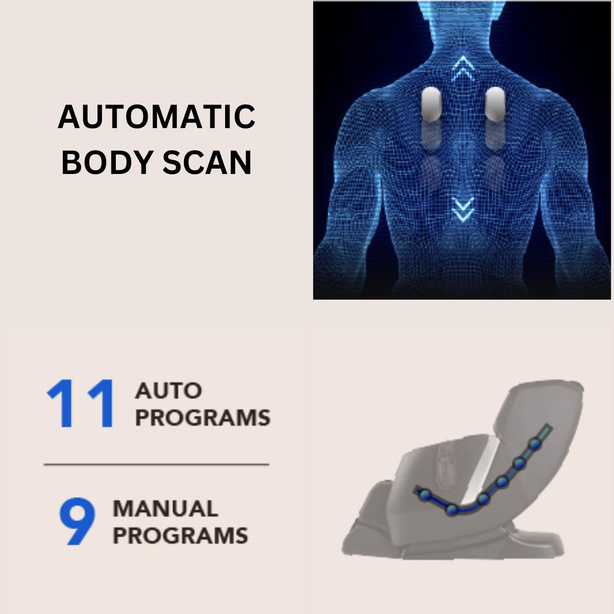 Osaki AmaMedic Juno II 3D | 3D+ Sonic Massage | Zero Gravity | Full Body Airbag Massage Chair | Seat Vibration | Lumbar Heating | Automatic Body SCAN | Brown Osaki
