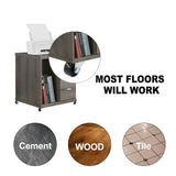 Luomorgo 1 inch Dia Swivel Caster Wheels Rubber Base with Rectangle Top Plate & Bearing Heavy Duty 8pcs Luomorgo