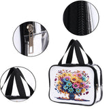 DIY Diamond Art Crystal Rhinestone Cosmetic Bag Zipper Closure Diamond Large Capacity Storage Pack 5D Diamond Art Painting PVC Pouch Handmade Craft Kits for Cash Carry Daily Use Travel-Tree of Life Generic