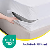 Queen Mattress Protector – Waterproof Zippered Mattress Encasement – Breathable Polyester Membrane – Fits 10″–16″ Deep Mattresses – Full Encasement, Bed Bug & Liquid Barrier, Machine Washable Sweet Home Collection