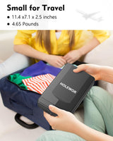 HOLEWOR Gun Safe, Small Pistol Safe Biometric Gun Safes for Handgun, Fingerprint Quick Access Handgun Safe Portable Gun Safe for Cars Travel Nightstand Bedside HOLEWOR