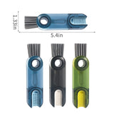3 in 1 Cup Lid Gap Cleaning Brush Set, Multifunctional Insulation Bottle Cleaning Tools, Mutipurpose Tiny Silicone Cup Holder Cleaner, Home Kitchen Cleaning Tools vidonio