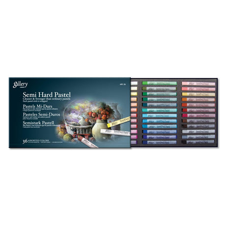 Mungyo Gallery Semi-Hard Pastels Cardboard Box Set of 36 - Assorted Colors M&HONG