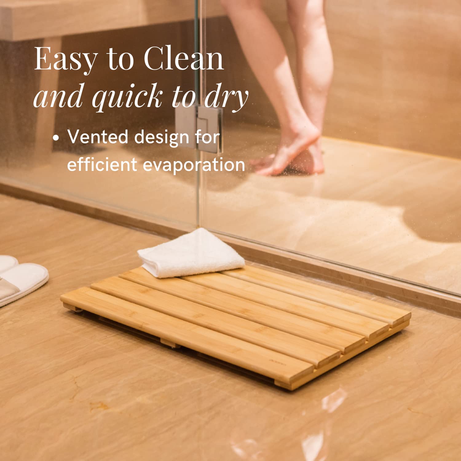 GOBAM Bamboo Bath Mat - Thumbnail 5