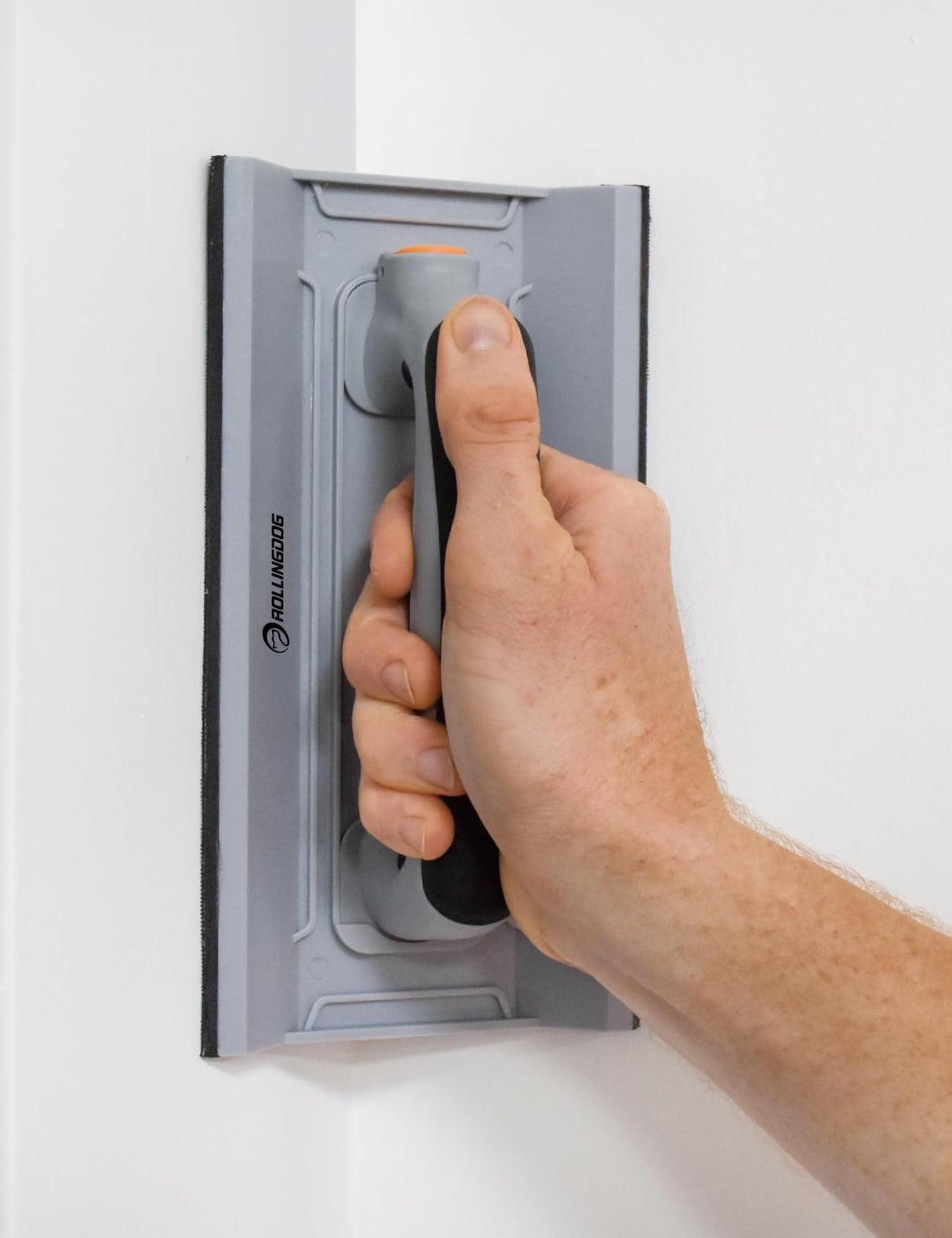 ROLLINGDOG Drywall Corner Sander - Hand Sander With 6PC Oxide Mesh Sandpaper for Corner Wall Cleaning and Polishing ROLLINGDOG