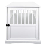 Casual Home Wooden Large Pet Crate, End Table, White 36.50" x 24.00" x 29.25" Casual Home