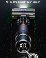 Cordless Vacuum Cleaner, 45Kpa 550W 65Mins Vacuum Cleaners for Home, Stick Vacuum with LED Touch Screen, Anti-tangle Wireless Vacuum, Rechargeable Cordless Vacuum for Pet Hair, Carpet, Hardwood Floor AFNOP