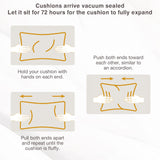 INTER HUT Vista Oasis Outdoor Sectional Sofa Set, 2 Seat Armless Sofa, Wicker Outdoor Furniture with Deep Seating Cushion, Beige/Beige INTER HUT