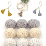 Round Wood Beads,22mm Natural Wood Beads Round Ball Wooden Loose Beads Unfinished Wood Spacer Beads for Craft-Making for DIY Art Supplies Bracelet Hand-Made 100 Pack Hewnda