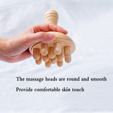 xukele Wood Therapy Mushroom Massage Tools, Wooden Mushroom Massager, Anti Cellulite Lymphatic Drainage Therapy Massage Cup Tools for Body Shaping xukele