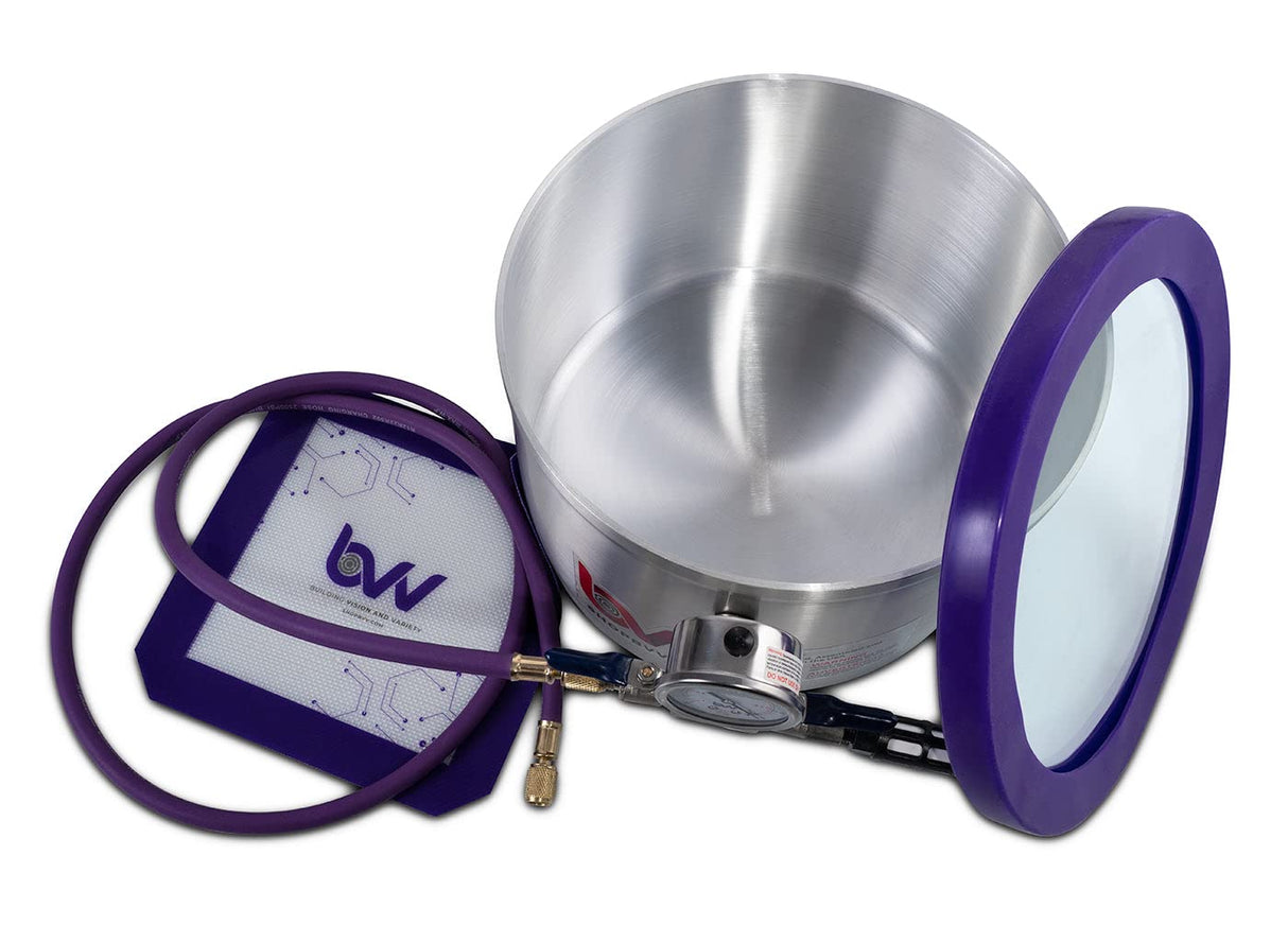 BVV 2 Gallon Aluminum Side Mount Vacuum Chamber BEST VALUE VACS