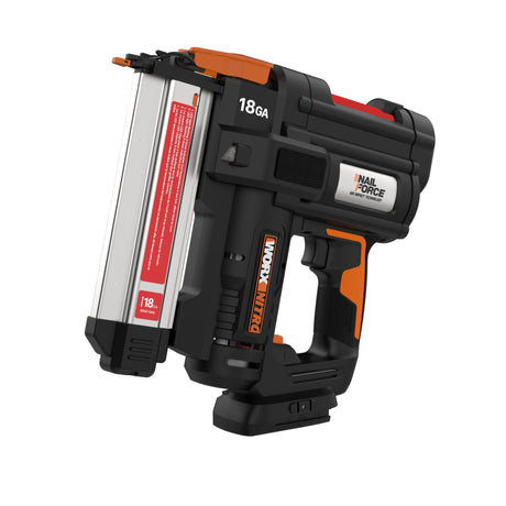 Worx Nitro 20V 18GA Brad Nailer Cordless Fires 80 Nails Per Minute, Cordless Nail Gun Anti-Ejection, Nail Gun Battery Powered Tool-Free Jam Release WX842L.9 Power Share – Tool only WORX