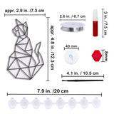 Winlyn 24 Sets Cat Suncatcher Ornaments Decorations DIY Window Paint Art Craft Kits Rainbow Kitten Sun Catchers Painting Kit for Kids Classroom Activities Birthday Summer Camping Party Art Project Winlyn