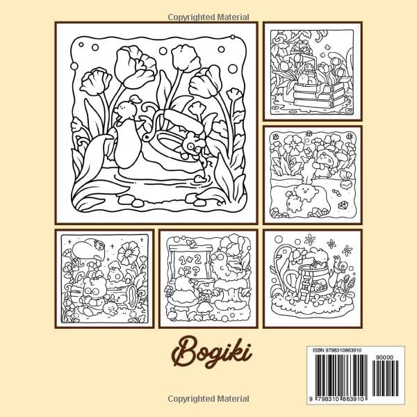 Hidden Garden: A Cute & Comfy Coloring Book for Teens and Adults Featuring Adorable Animals and Nature Scenes for Relaxation and Stress Relief WoodArtSupply