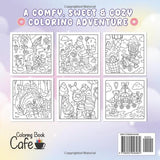 Cozy Delights: Cute Coloring Book for Adults and Teens Featuring Adorable Animal Characters, Candyland Adventures, Chocolate Mountains, and Cozy Hygge Delights! WoodArtSupply