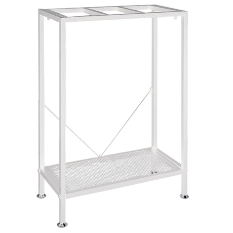 Fish Tank Stand: The Perfect 10 Gallon Metal Aquarium Stand Measuring 22.8" W x 10.6" D x 31.3" H to Fit Your Aquatic Display Needs. (10 Gallon-White) tongmo