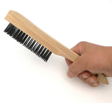 VASTOOLS Welding Chipping Hammer with Coil Spring Handle,10.5",Cone and Vertical Chisel/ 10" Wire Brush(Free), Black VASTOOLS