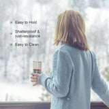 AGH 6 Pack 15OZ Sublimation Tumblers Straight Cups,Double Wall Vacuum Insulated Sublimation Tumblers with Straw,Polymer Coating for Heat Transfer AGH