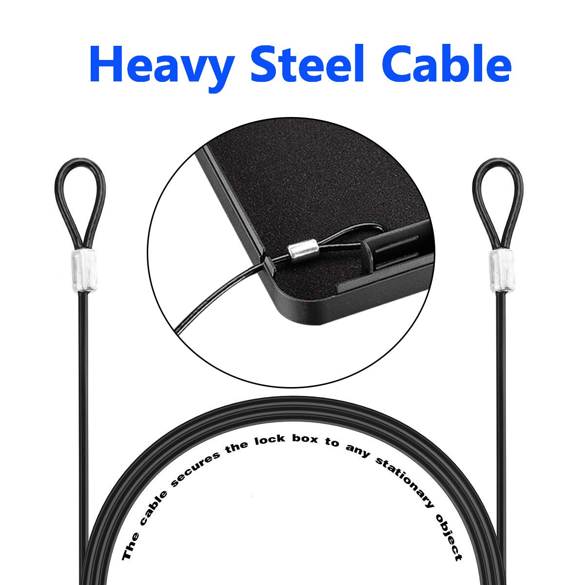 Younion Pistol Safe, Portable Travel Gun Safe,Handgun Lock Box, Gun Safes for Cars, Black Younion