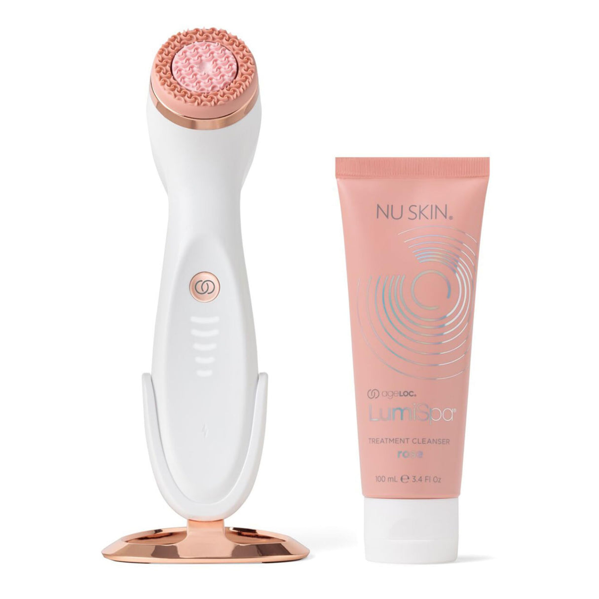 Nu Skin LumiSpa iO Stand | Luxurious Rose Gold Finish | Elegant, Compact, and Space-Saving Design | Secure, Durable, Slip-Resistant | Ideal for Vanity and Bathroom Display Nu Skin