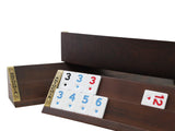 Antochia Crafts Personalized Wooden Rummy Game Set - Oval Shape Custom Racks and Tiles with Case Antochia Crafts