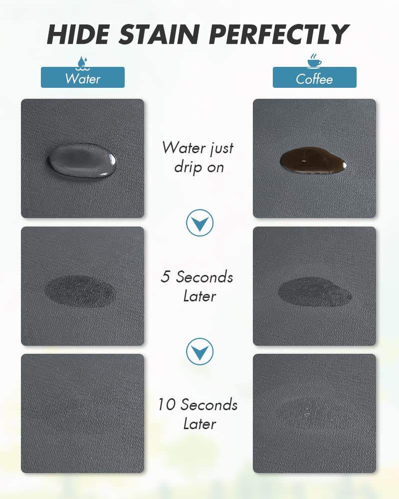 AMOAMI-Coffee Mat Hide Stain Rubber Backed Absorbent Dish Drying Mat for Kitchen Counter-Coffee Bar Accessories Fit Under Coffee Maker Coffee Machine Coffee Pot Espresso Machine 12"x19" Dark Grey AMOAMI