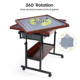 Ostutry Rotating Puzzle Table with Drawers - 1500 Pieces Wooden Jigsaw Table, Adjustable Puzzle Board for Adults Ostutry