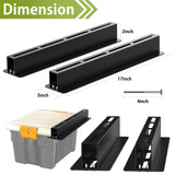 Fengone Heavy Duty Ceiling Storage Rack,Overhead Garage Storage Rack,Powder Coated Tote Storage Racks for Garages, Sheds, Storerooms (6 PCS, for 5 Bins) Fengone