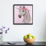 DIAMOND ART BY LEISURE ARTS Unicorn, 12"X12", Intermediate Diamond Painting Kits for Adults, Art for Adults, Kit, Painting DIAMOND ART BY LEISURE ARTS