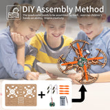 Diy Mini Wooden Drone RC Quadcopter Building Kits for Kids or Beginner,School Educational Science Kits Remote Control for Boys and Girls and Teens(Ages 5-7, 5-9, 8-12, 10+) gkfescc XYQ-2 gkfescc