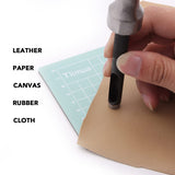 Tlimus 9 Pieces Heavy Duty Round Punch Set（3mm-12mm） with a Free Cutting Pad, Leather Hole Punch Set with Storage Case is Widely Used in Watch Straps, Belts, Cloth, Leather Gaskets（9 Black） Tlimus