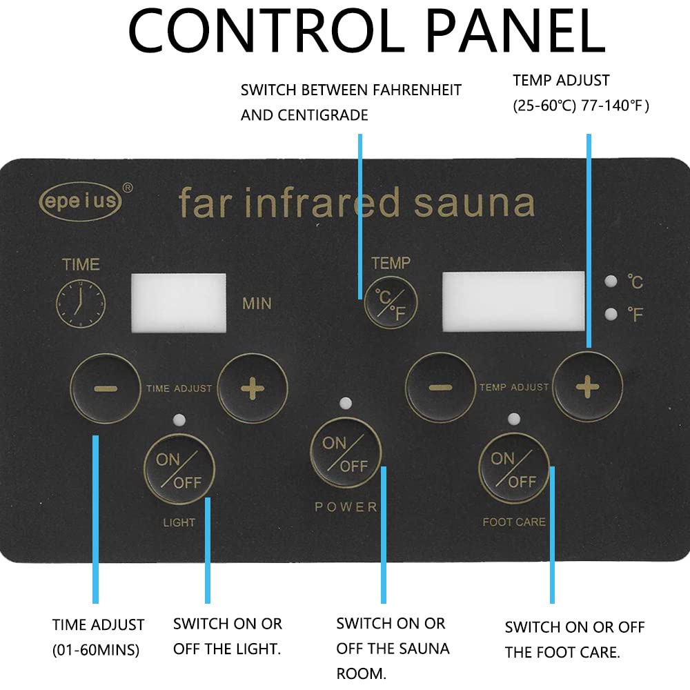 KUNSANA 2 Person Infrared Sauna, Low EMF Infrared Saunas for Home 2 Person Indoor Home Sauna Canadian Hemlock Wooden Sauna Room with Bluetooth Speakers, LED Reading Lamps, 1500Watt KUNSANA