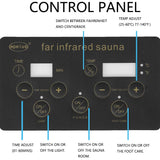 KUNSANA 2 Person Infrared Sauna, Low EMF Infrared Saunas for Home 2 Person Indoor Home Sauna Canadian Hemlock Wooden Sauna Room with Bluetooth Speakers, LED Reading Lamps, 1500Watt KUNSANA