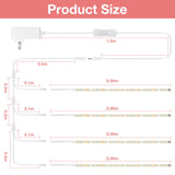 WOBANE LED Shelf Light, LED Closet Light Kit, 4PCS 20inch Pre-Cut Strip Bars, Designed for Shelves,Display Case, Bookshelf, in Cabinet Lighting, 2700K Warm White WOBANE