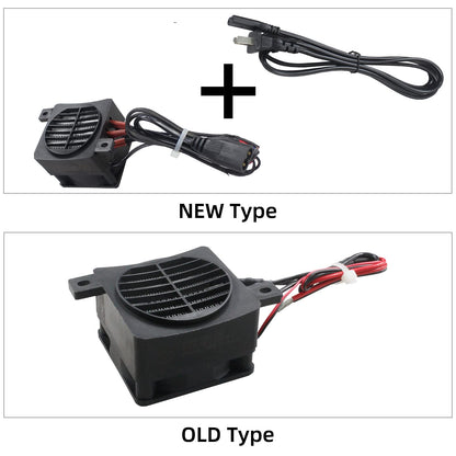 PTC Car Fan Heater with Power Cord 110V 200W Electric Ceramic Energy Saving Constant Temperature Thermistor Insulation Air Auto Heating Element for 3D Printer Humidifier Air Conditioning, PTCYIDU