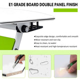 Folding Conference Table 6PCS, Modern Sector Shape Conference Room Table, Flip Top Mobile Training Table, Mobile Conference Tables with Silent Wheels, Meeting Room Table for Office Training HSHBDDM