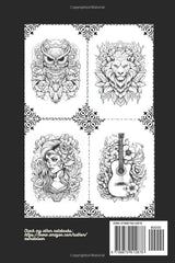 50 Tattoos: A Tattoo Coloring Book for Relaxation and Creativity WoodArtSupply