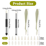 24pcs Artist Blending Stump and Sponge Pen, Double Headed Drawing Art Blender Pencil Sketch Scrapers Tools With Washable Rubbing Head for Lightening and Highlight salbsever