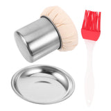 Garneck 1 Set Cuticle Oil Oil Spread for Kitchen Oilcan Oil Spread Tool Abs Metal Garneck