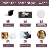 12 Pcs Sublimation Round Coaster Blanks Products Bulk MDF Sublimation Coasters Blanks with Cork Back Hardboard Cork Coasters Blanks MDF Sublimation Cork Coasters 3.86x3.86 Inch AiDiYGECO